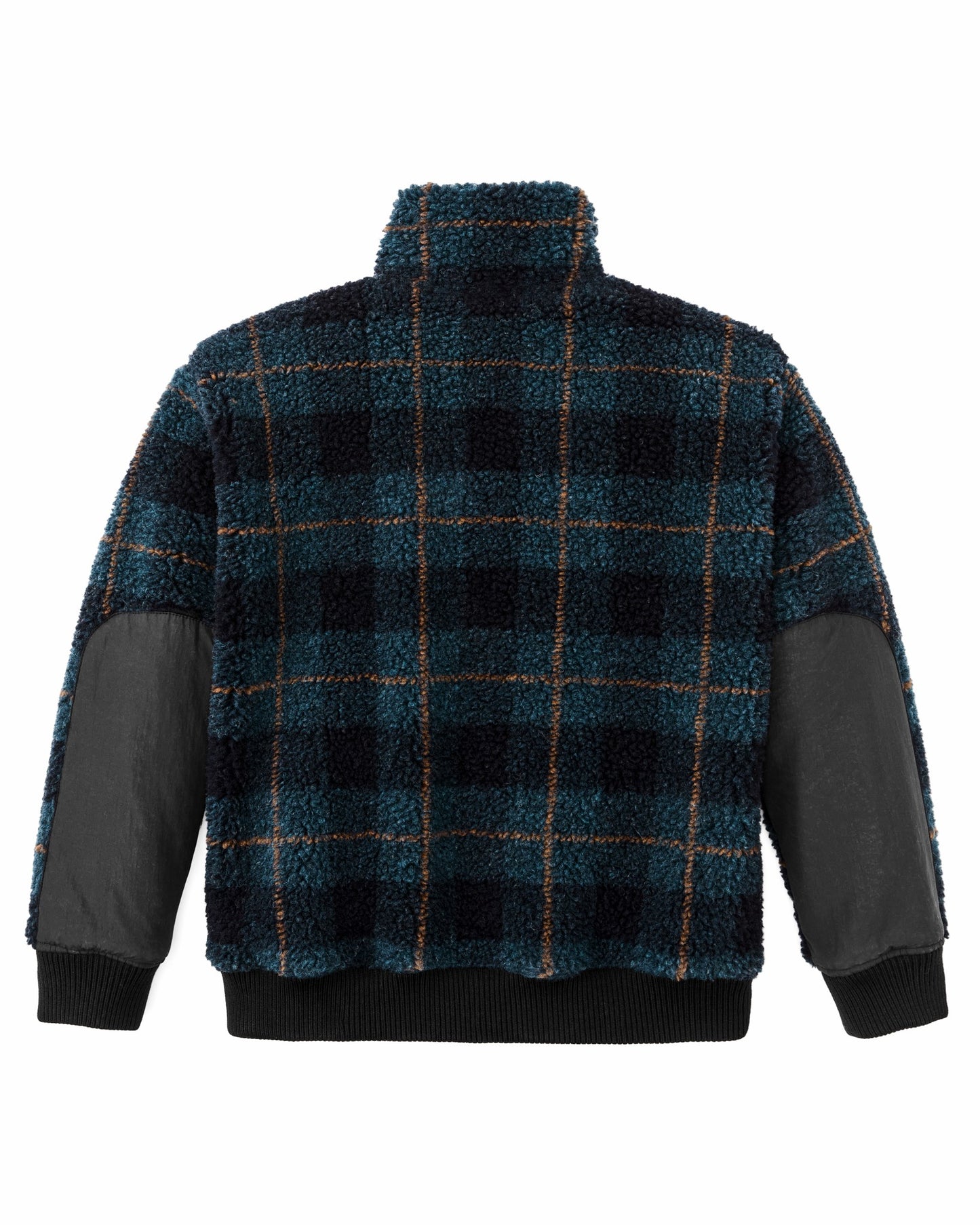 Filson Women Women's Pile Fleece Popover - Blue / Black Plaid