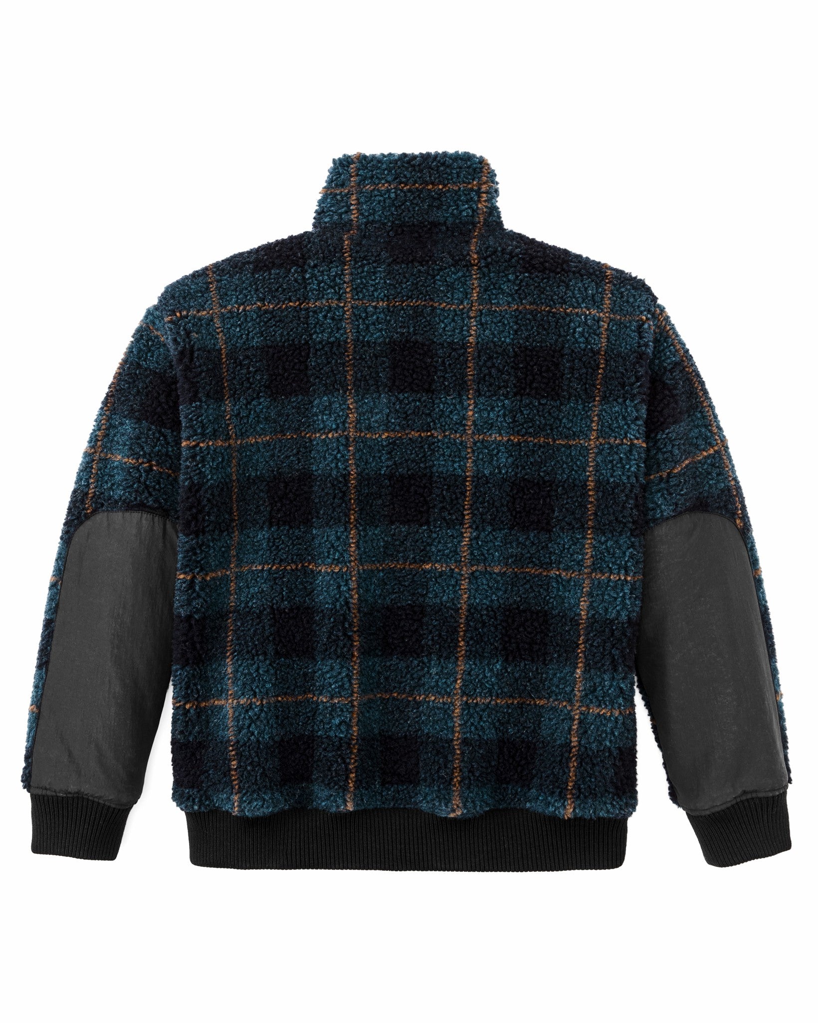 Filson Women Women's Pile Fleece Popover - Blue / Black Plaid