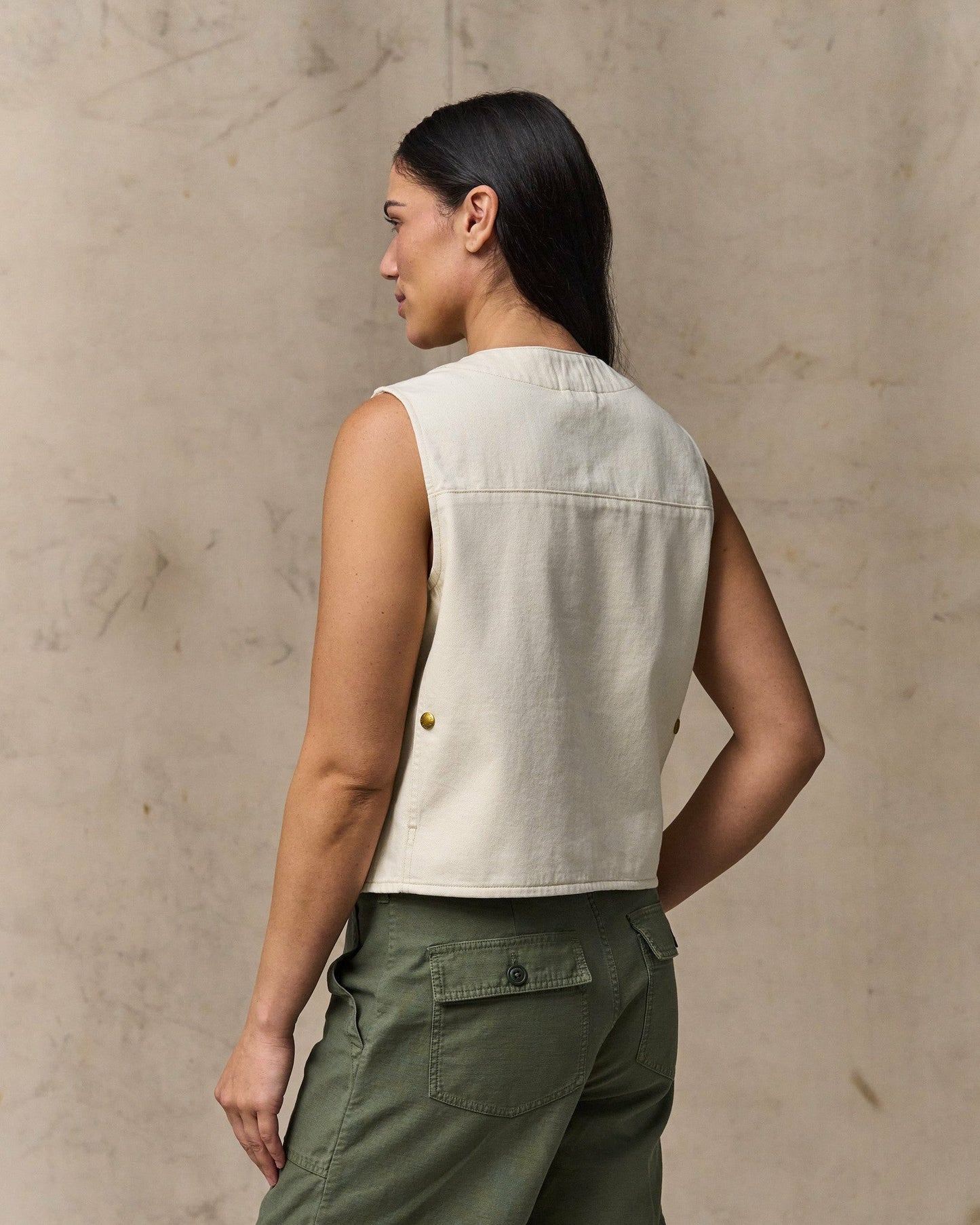 Filson Women Women's Archive Cruiser Vest - Natural Seed