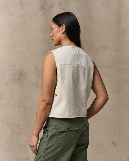 Filson Women Women's Archive Cruiser Vest - Natural Seed