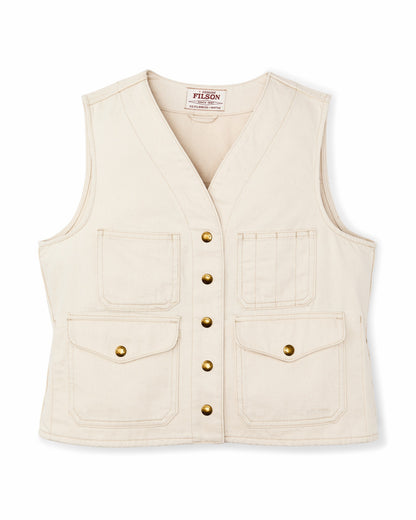 Filson Women Women's Archive Cruiser Vest - Natural Seed