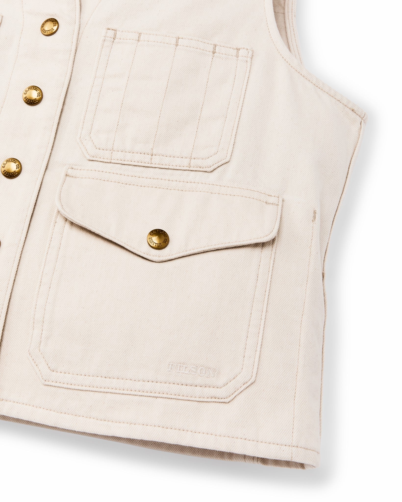 Filson Women Women's Archive Cruiser Vest - Natural Seed