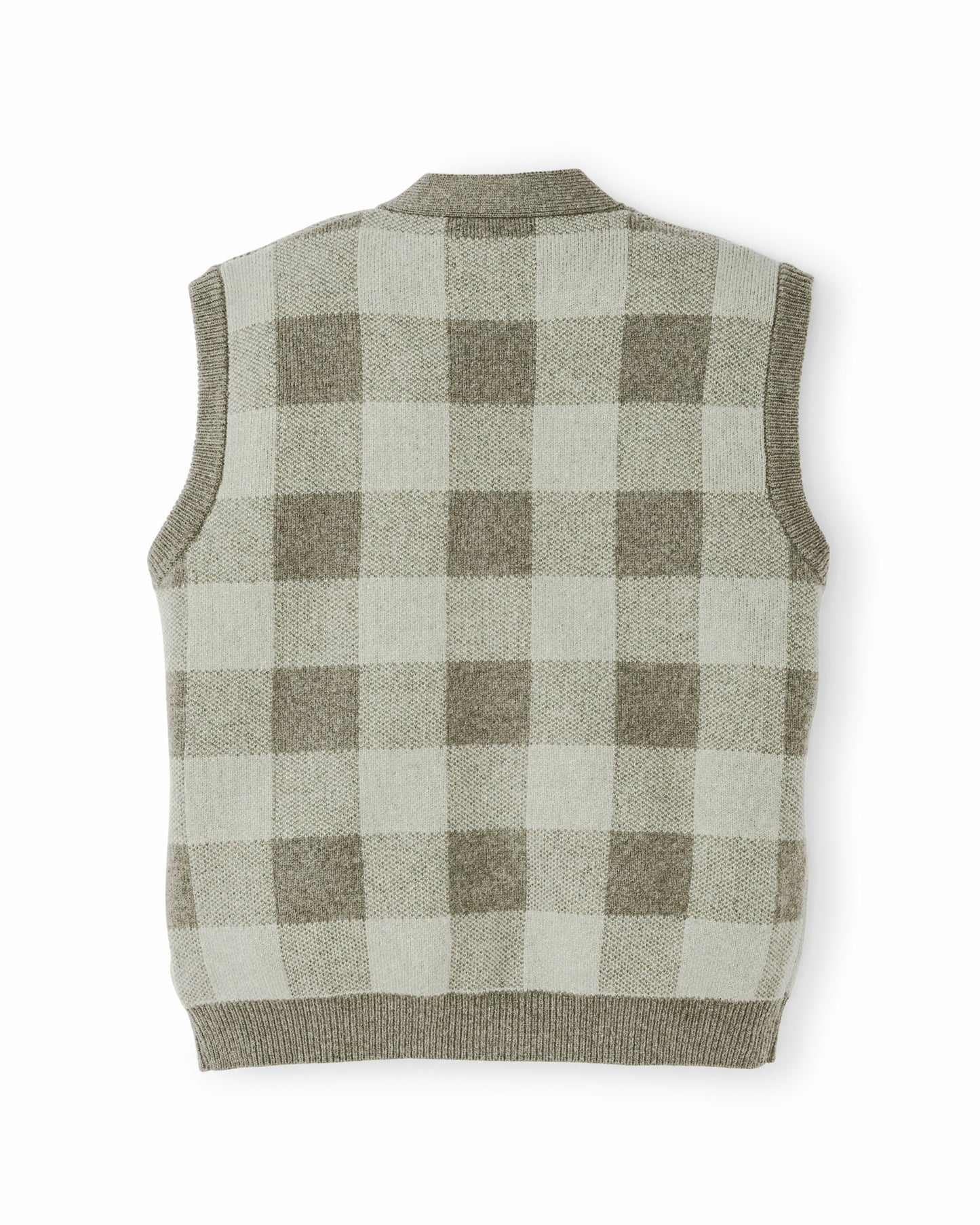 Filson Women Women's Wool Cardigan Vest - Olive Check
