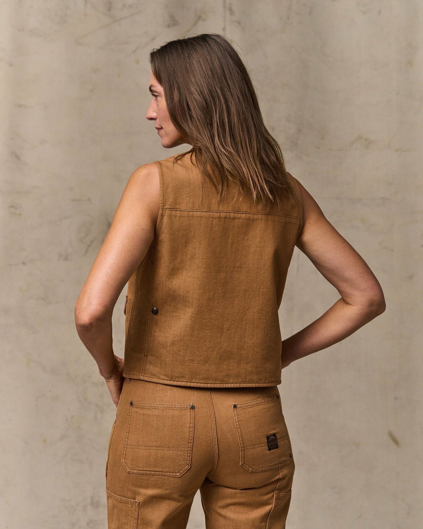 Filson Women Women's Archive Cruiser Vest - Harvest Tan