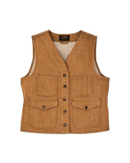 Filson Women Women's Archive Cruiser Vest - Harvest Tan