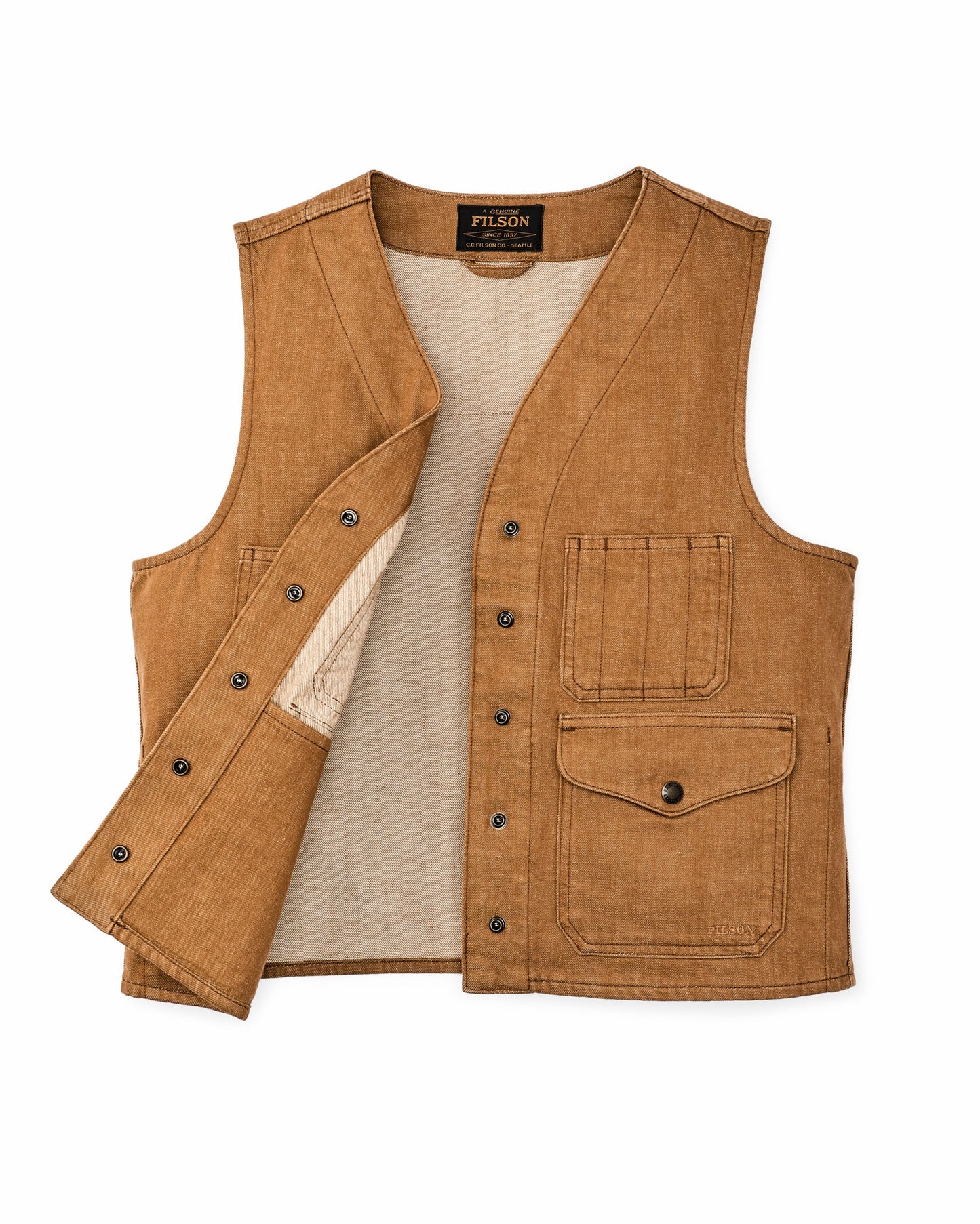 Filson Women Women's Archive Cruiser Vest - Harvest Tan