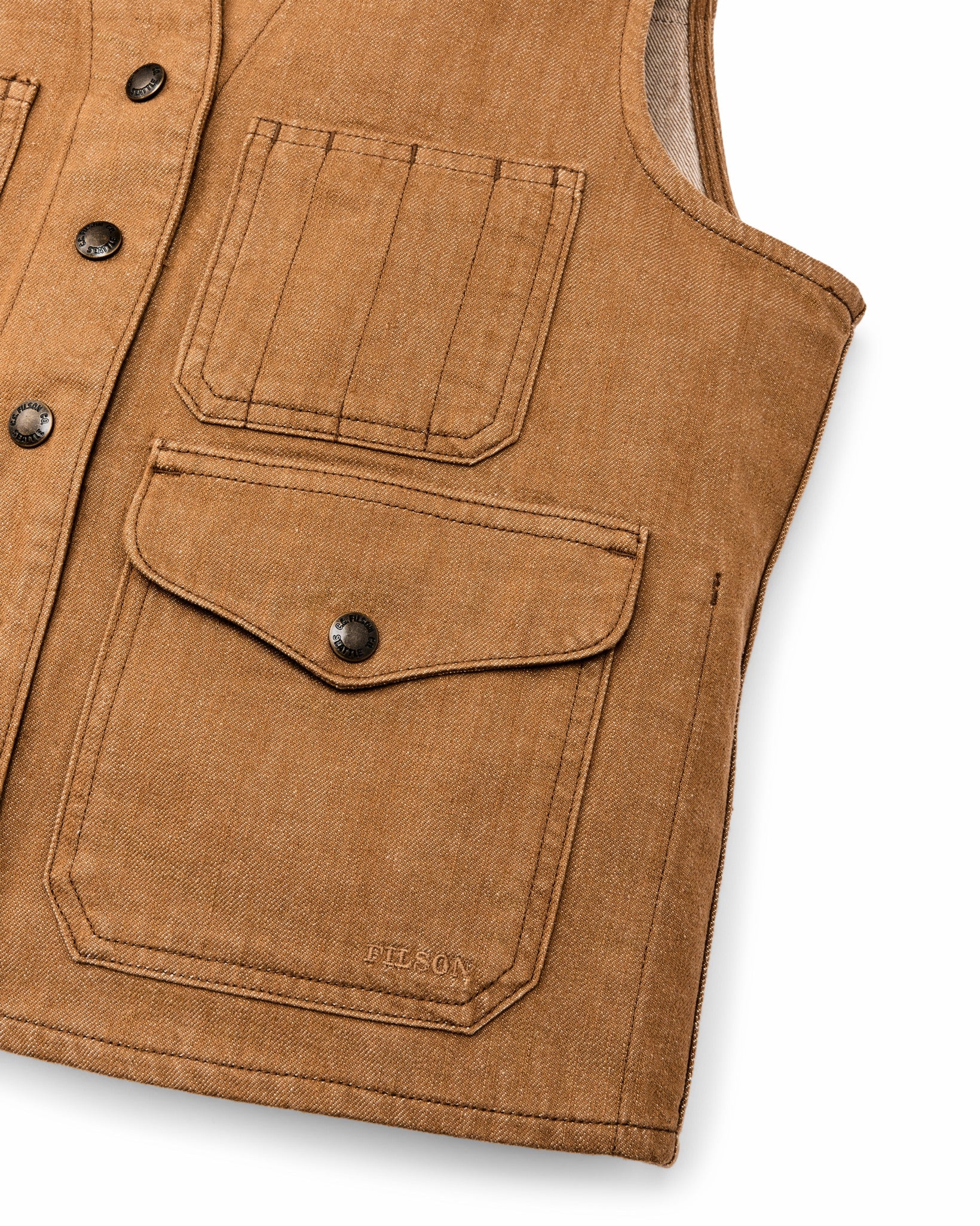 Filson Women Women's Archive Cruiser Vest - Harvest Tan