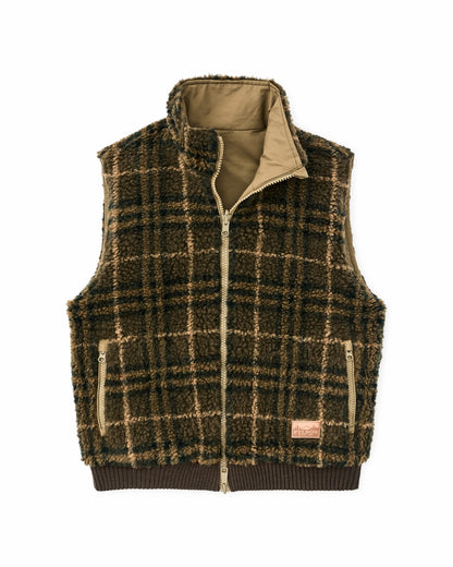 Filson Women Women's Reversible Woolly Fleece Vest - Tan