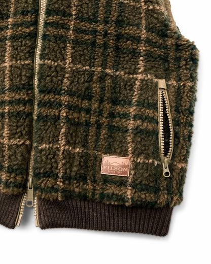 Filson Women Women's Reversible Woolly Fleece Vest - Tan