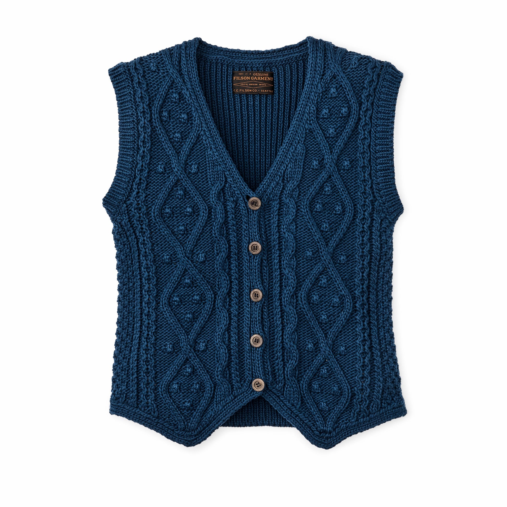 Filson Women Women's Rustic Cable Knit Vest