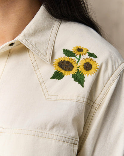 Filson Women Women's Embroidered Western Shirt - Natural Seed