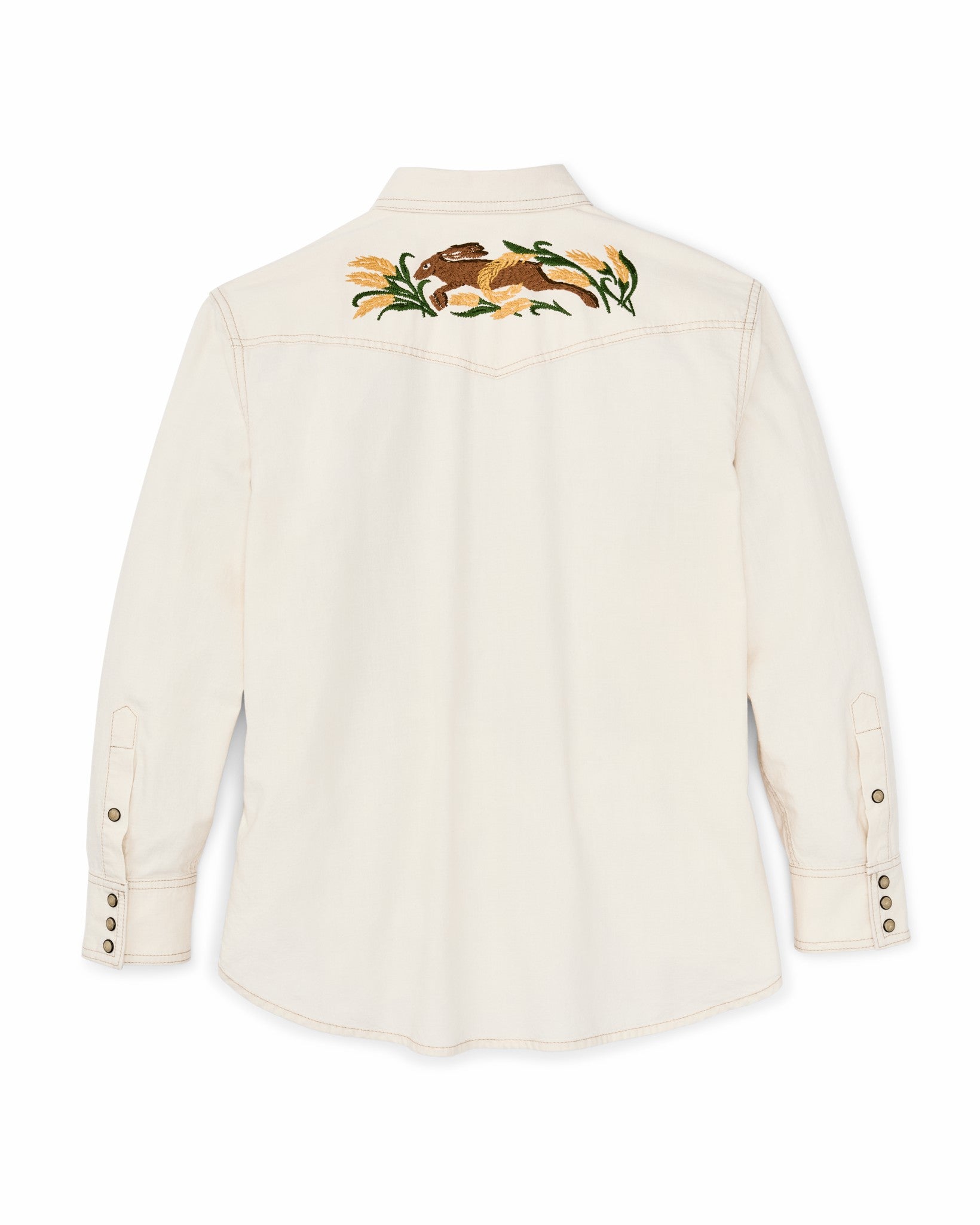 Filson Women Women's Embroidered Western Shirt - Natural Seed