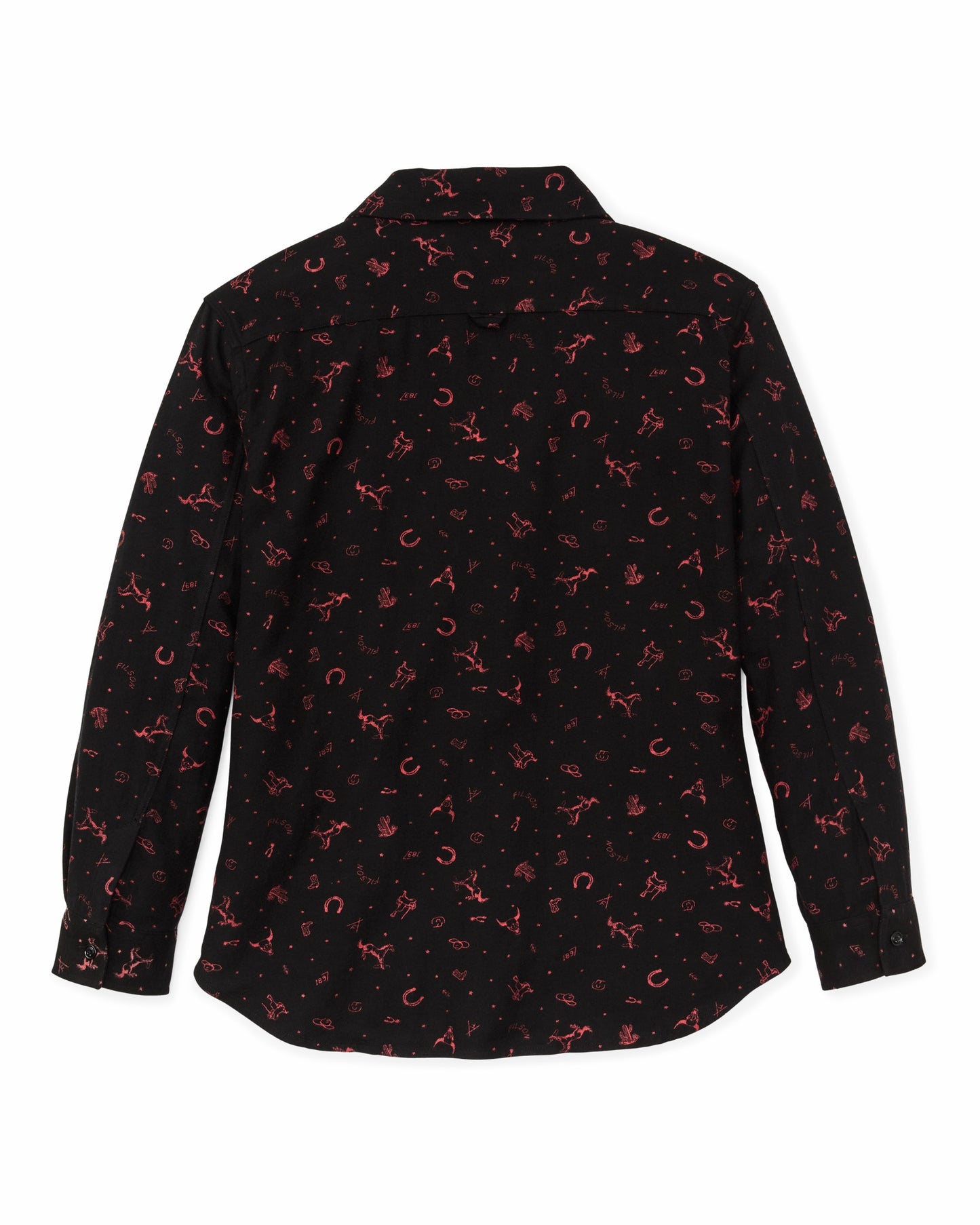Filson Women The Women's Rangeland Flannel Shirt - Black / Red Western