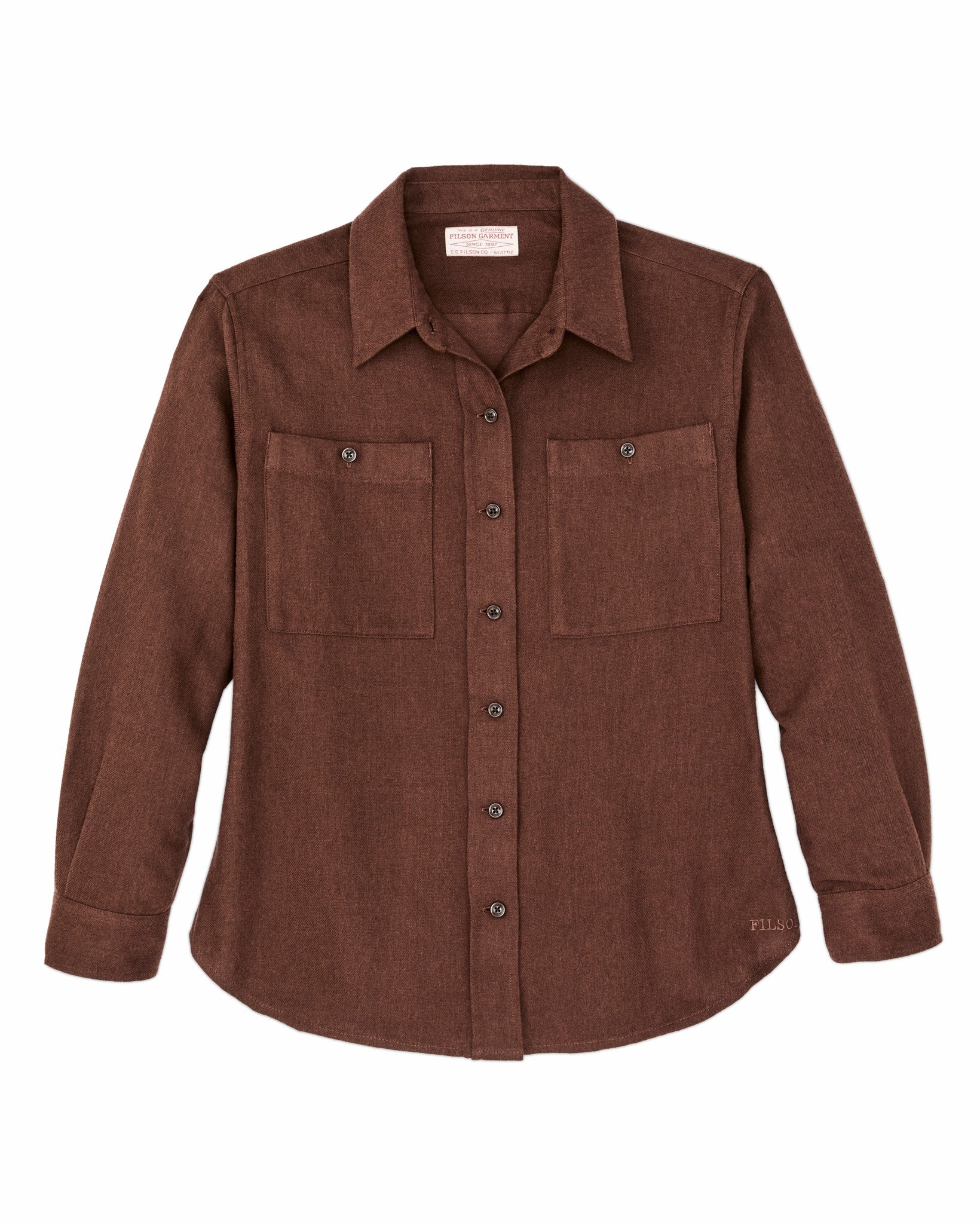 Filson Women The Women's Rangeland Flannel Shirt - Chestnut Heather