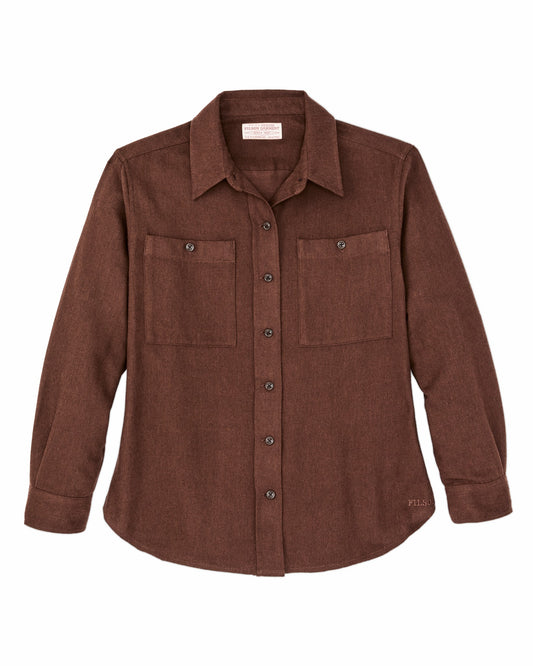 Filson Women The Women's Rangeland Flannel Shirt - Chestnut Heather
