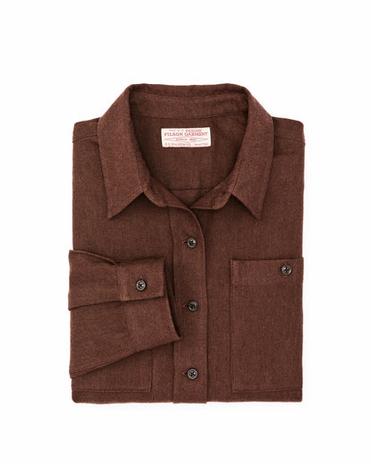 Filson Women The Women's Rangeland Flannel Shirt - Chestnut Heather