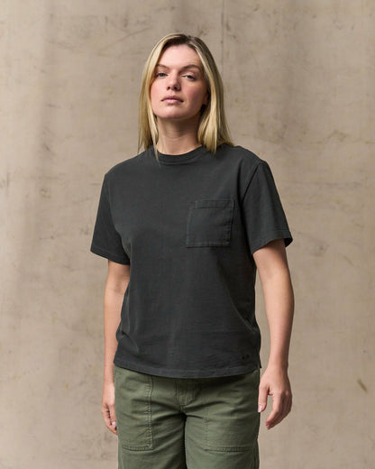 Filson Women Women's Short Sleeve Pocket Tee - Faded Black