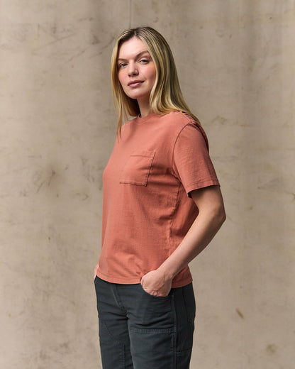 Filson Women Women's Short Sleeve Pocket Tee - Copper Brown