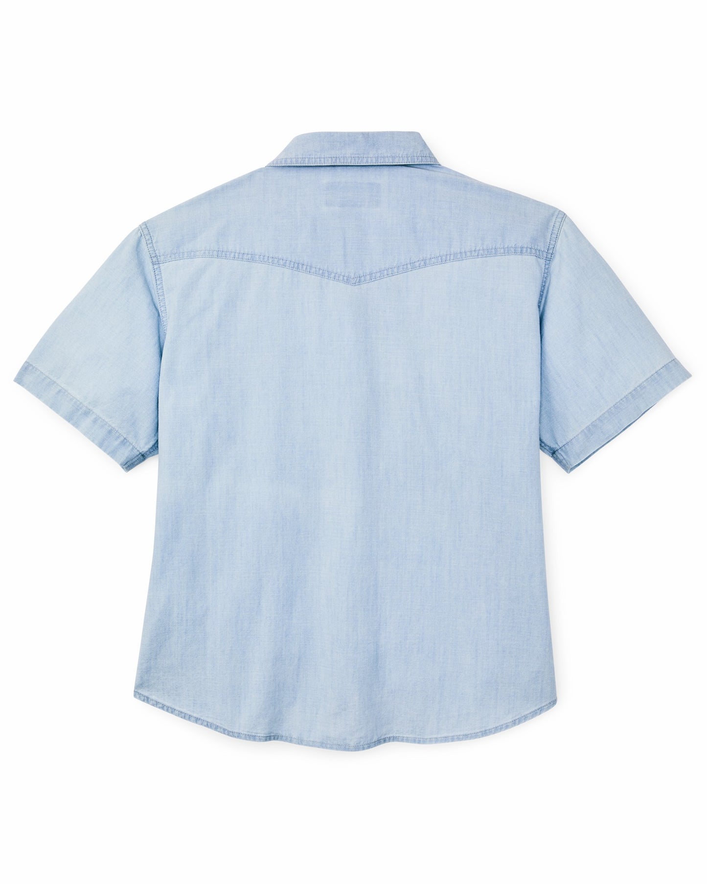 Filson Women Women's Short Sleeve Chambray Western Shirt - Light Indigo