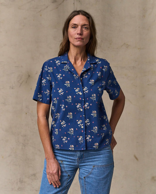 Filson Women Women's Camp Shirt - Indigo / Floral