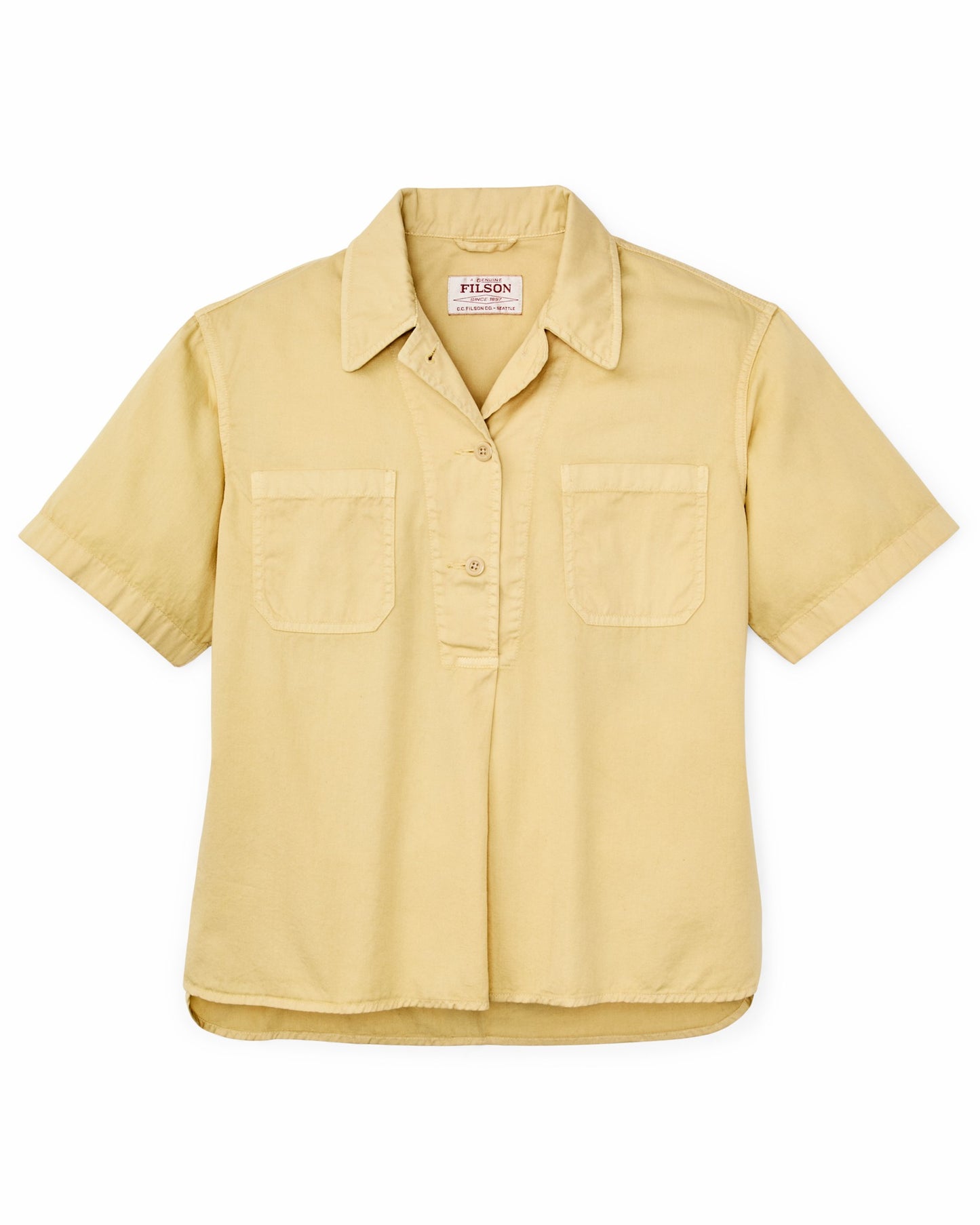Filson Women Women's Twill Popover Shirt - Pale Tan