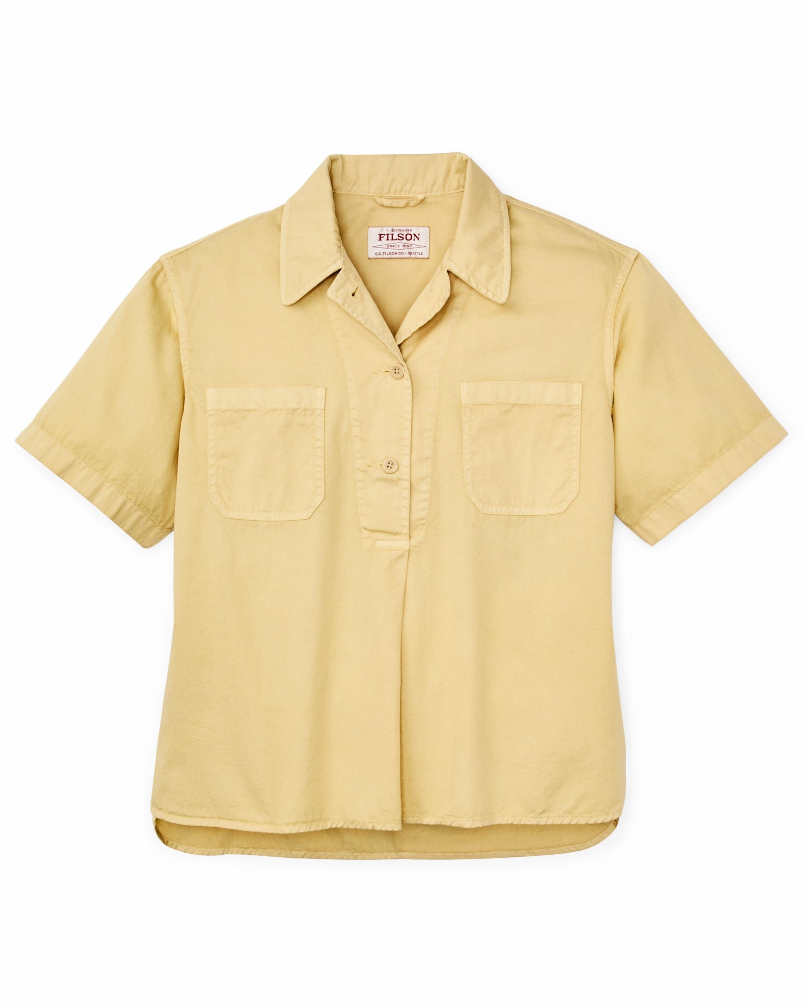 Filson Women Women's Twill Popover Shirt - Pale Tan