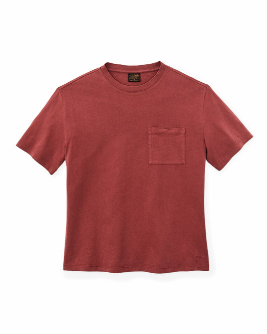 Filson Women Women's Short Sleeve Pocket Tee - Fired Brick