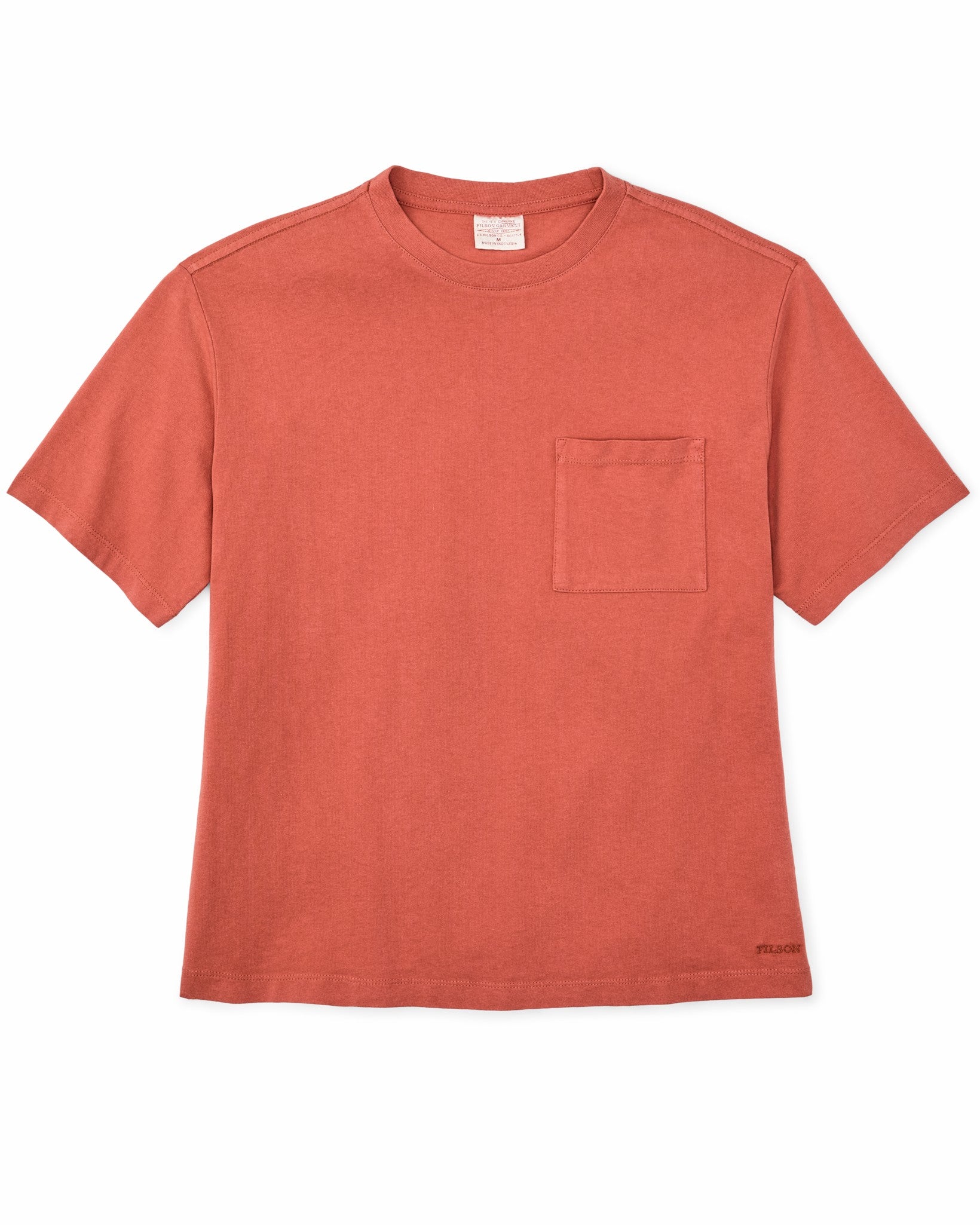 Filson Women Women's Short Sleeve Pocket Tee - Cedar Red