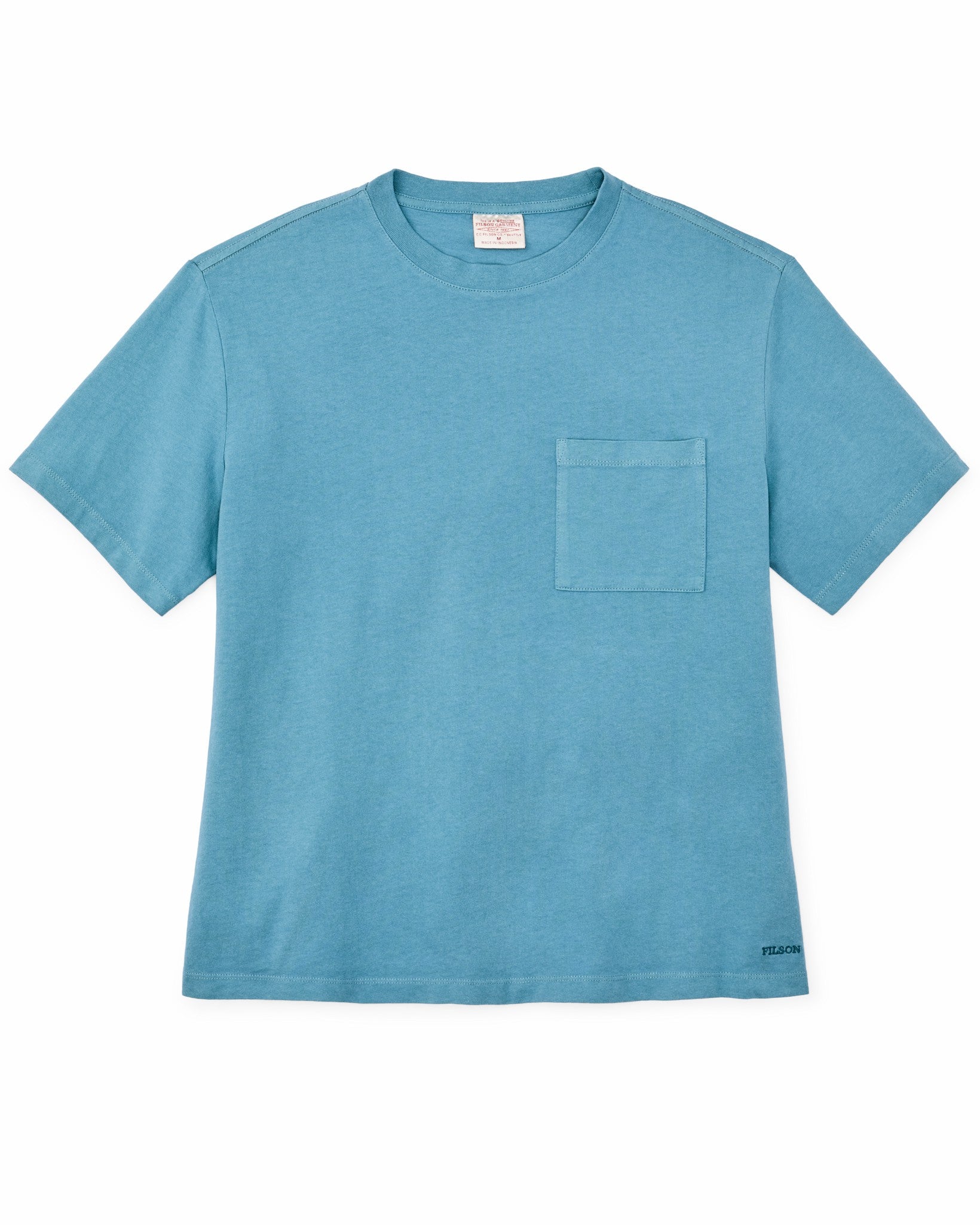 Filson Women Women's Short Sleeve Pocket Tee - Storm Blue