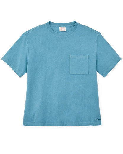 Filson Women Women's Short Sleeve Pocket Tee - Storm Blue