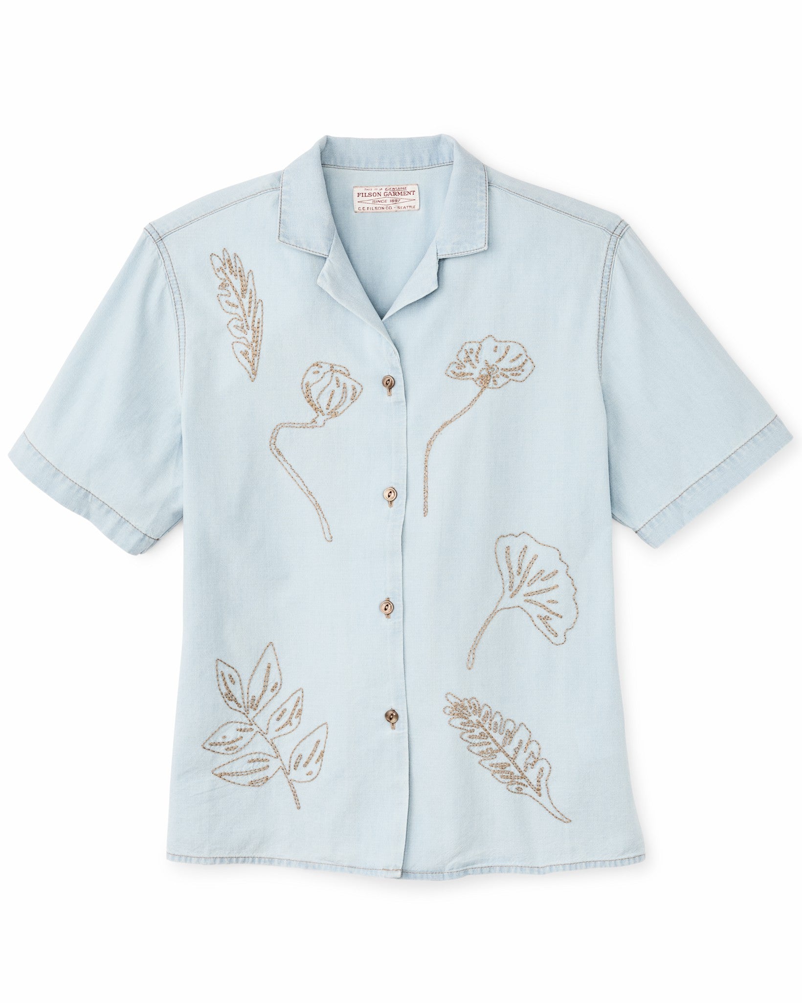 Filson Women Women's Short Sleeve Embroidered Camp Shirt