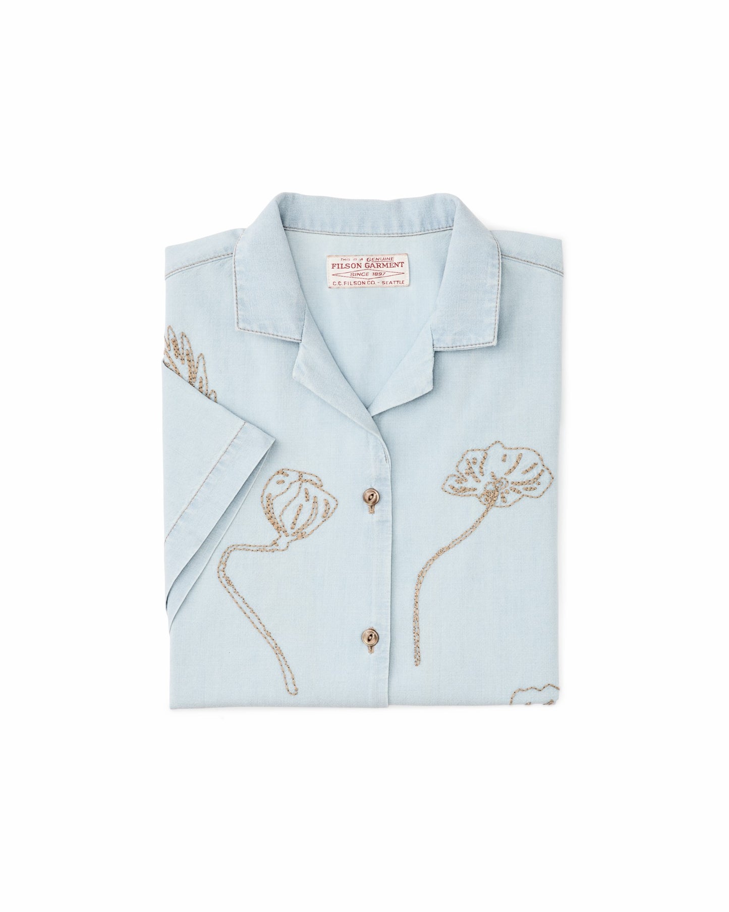 Filson Women Women's Short Sleeve Embroidered Camp Shirt