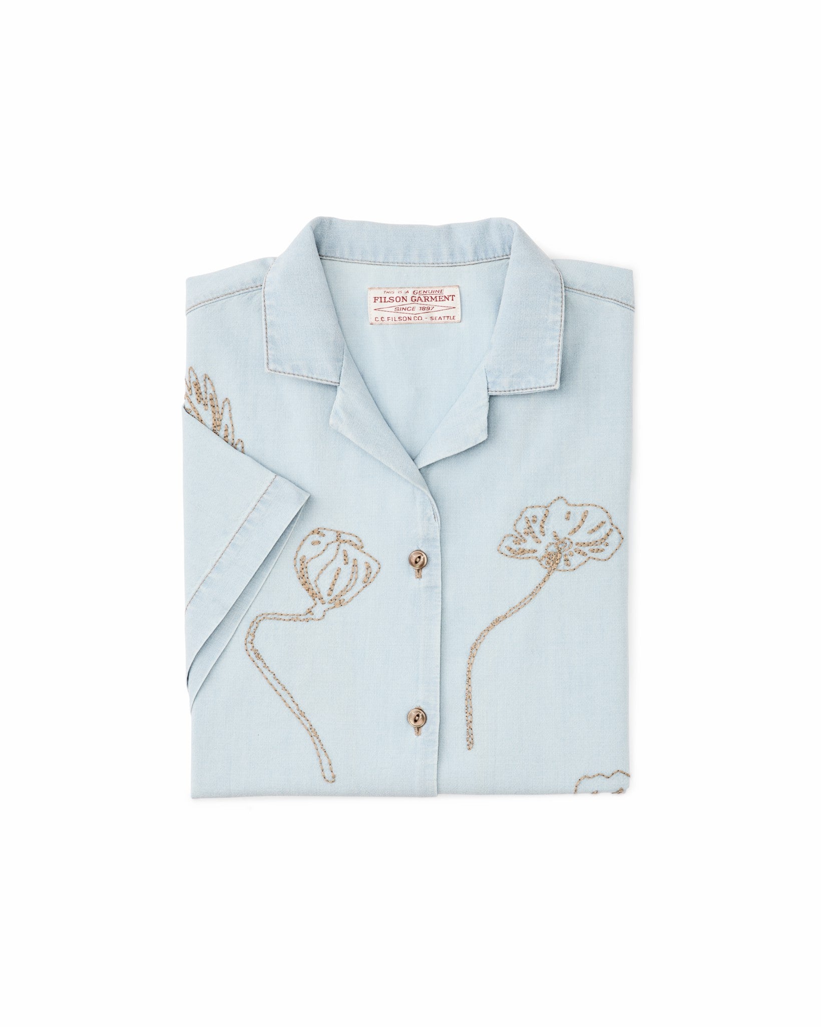 Filson Women Women's Short Sleeve Embroidered Camp Shirt