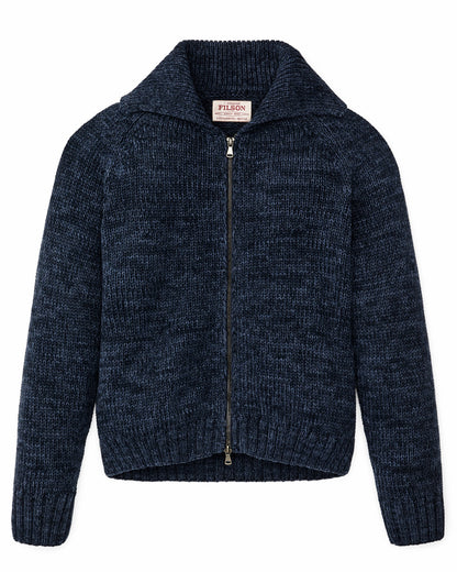 Filson Women Women's Cotton Full-zip Cardigan - Navy / Marl