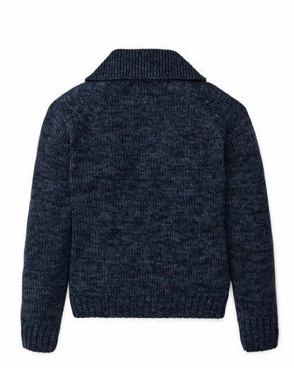 Filson Women Women's Cotton Full-zip Cardigan - Navy / Marl