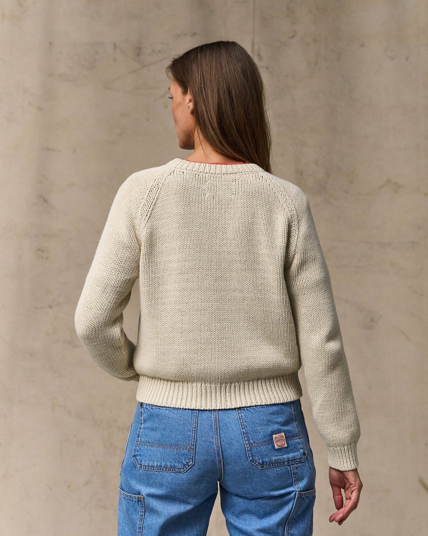 Filson Women Women's Cotton Crewneck Sweater - Natural