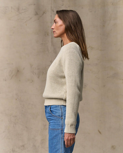 Filson Women Women's Cotton Crewneck Sweater - Natural