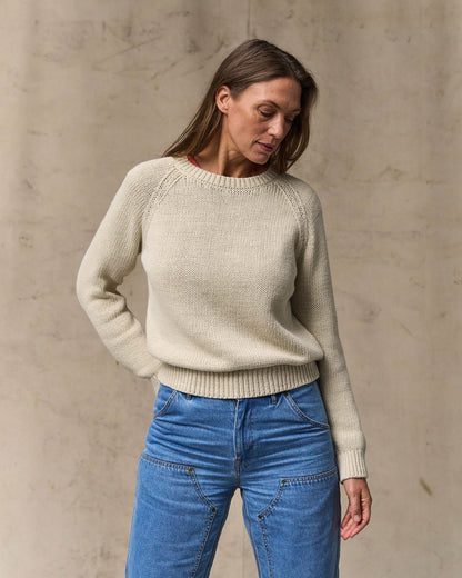 Filson Women Women's Cotton Crewneck Sweater - Natural