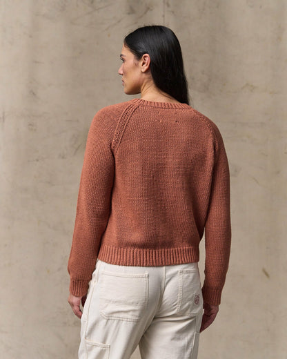 Filson Women Women's Cotton Crewneck Sweater - Copper Brown