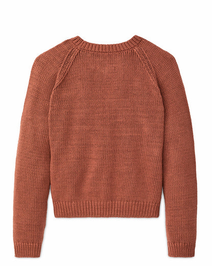 Filson Women Women's Cotton Crewneck Sweater - Copper Brown