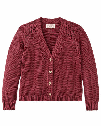 Filson Women Women's Rustic Cotton Cardigan - Burgundy