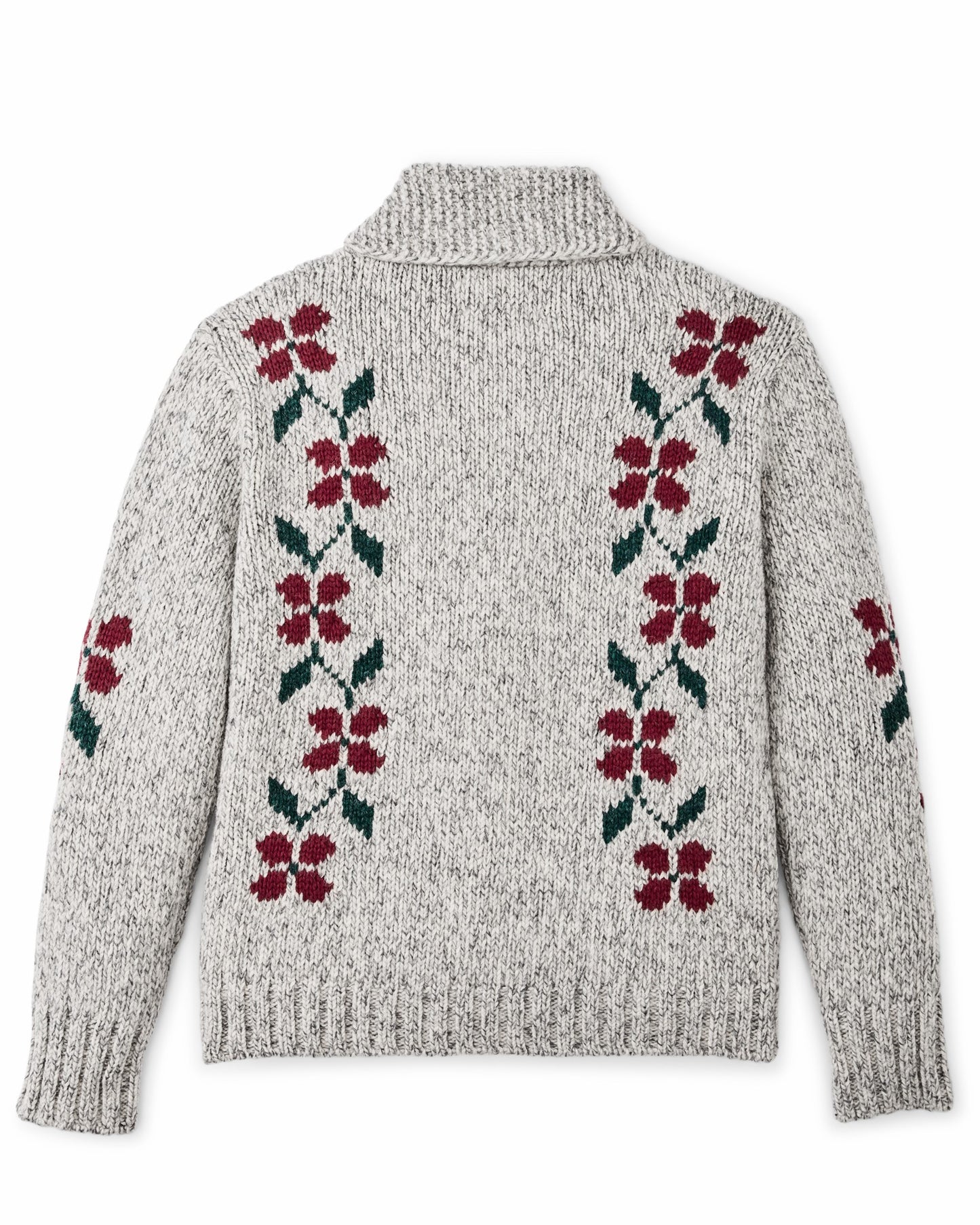 Filson Women Women's Zippered Wool Sweater - Gray / Flower