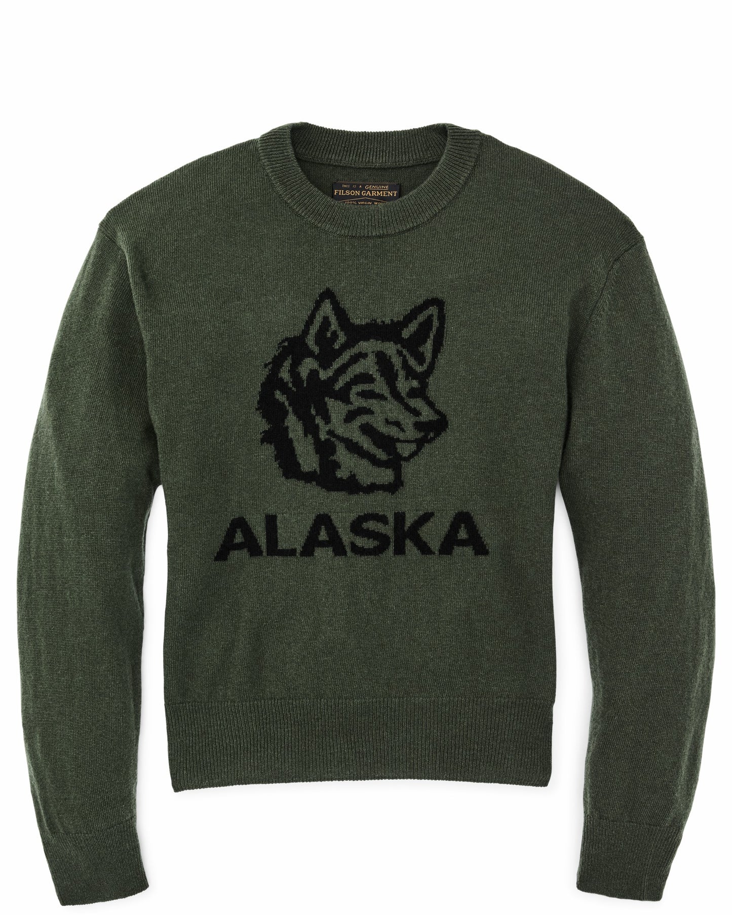 Filson Women Women's Graphic Wool Sweater - Olive