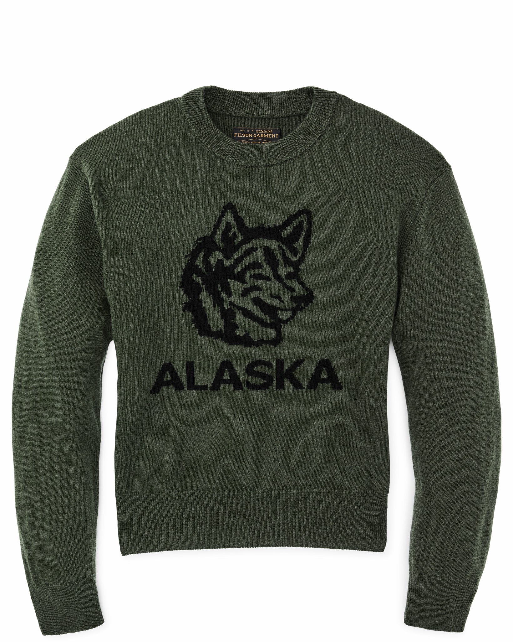 Filson Women Women's Graphic Wool Sweater - Olive