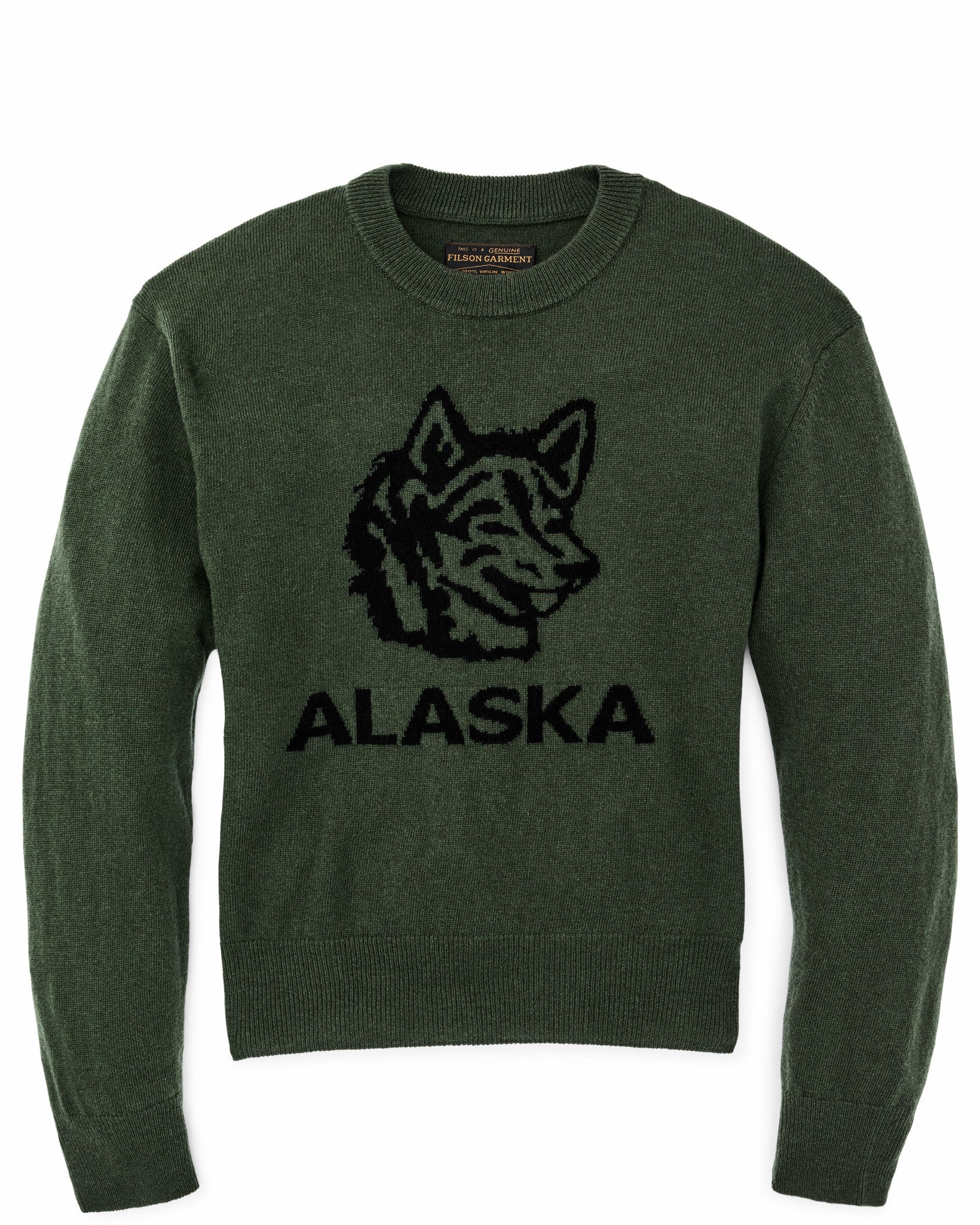 Filson Women Women's Graphic Wool Sweater - Olive