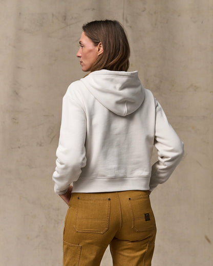 Filson Women Women's French Terry Half-zip Hoodie - Ivory