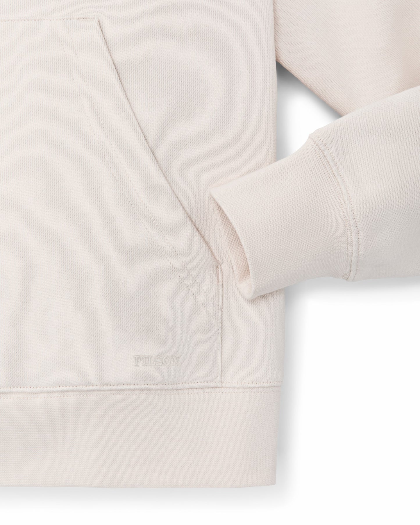 Filson Women Women's French Terry Half-zip Hoodie - Ivory
