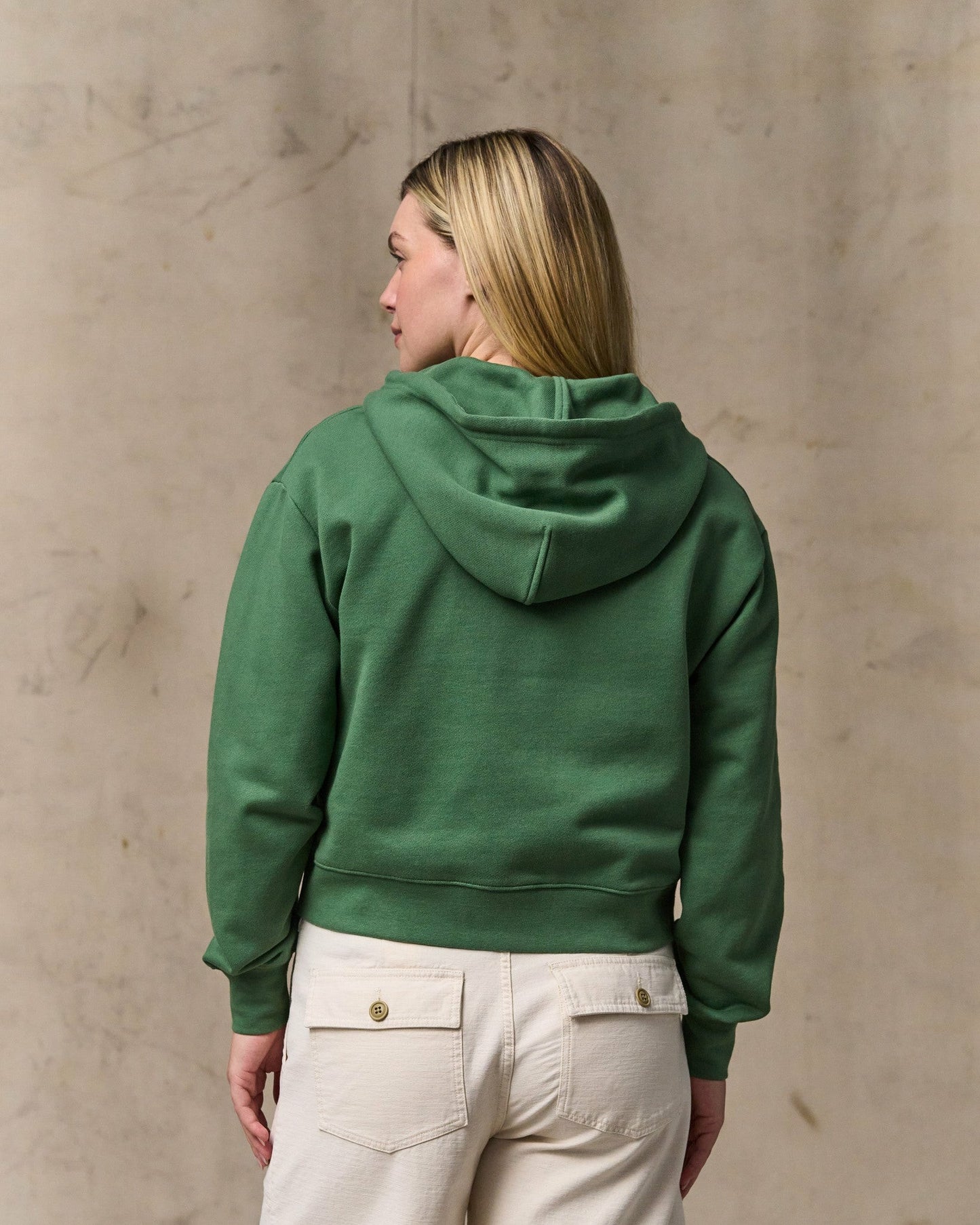 Filson Women Women's French Terry Half-zip Hoodie - Light Forest