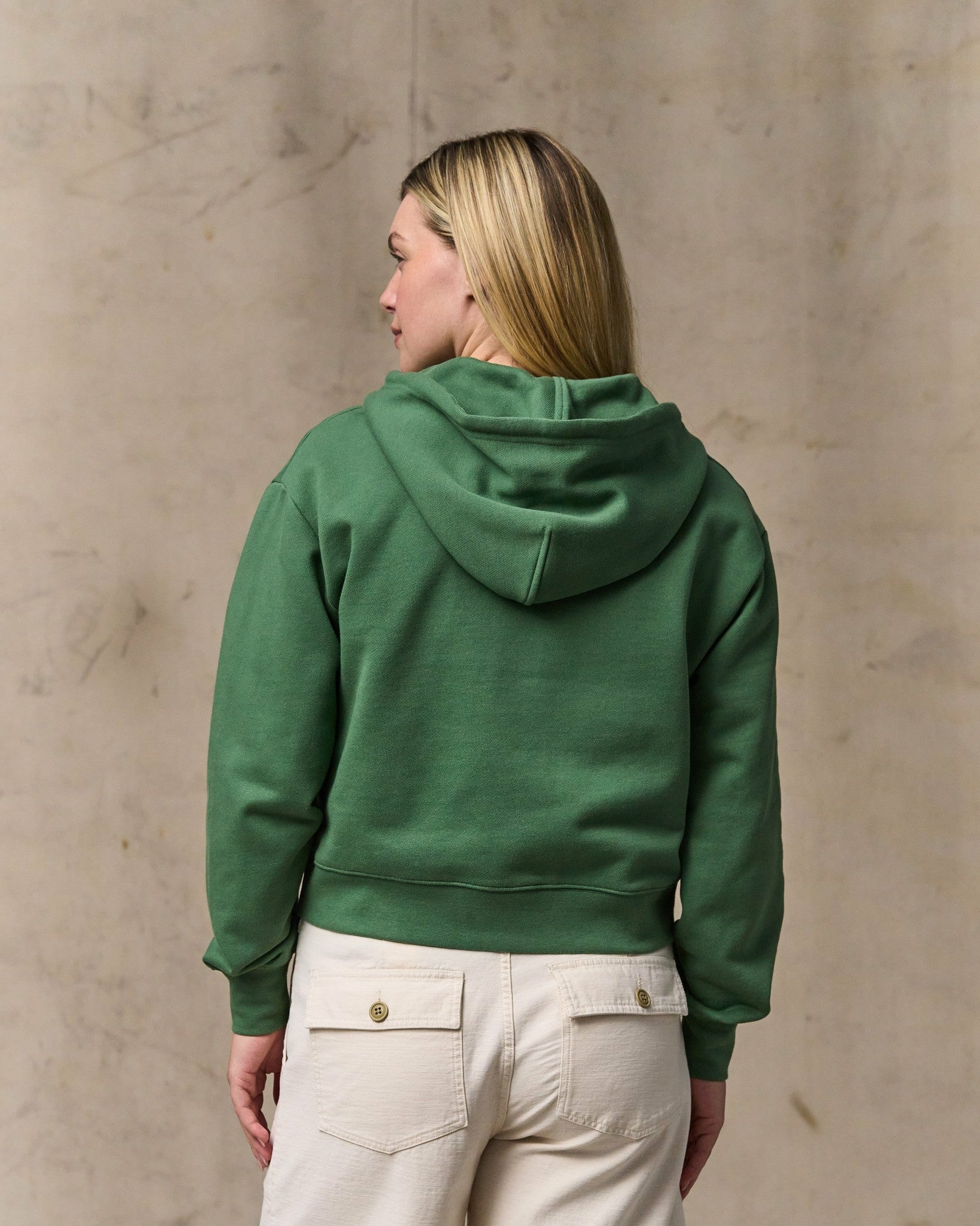 Filson Women Women's French Terry Half-zip Hoodie - Light Forest