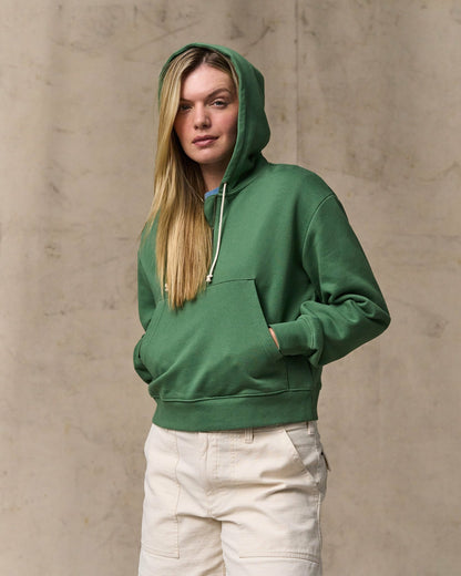 Filson Women Women's French Terry Half-zip Hoodie - Light Forest